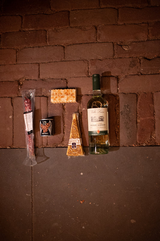 Lantaarndoos - gevuld met witte wijn