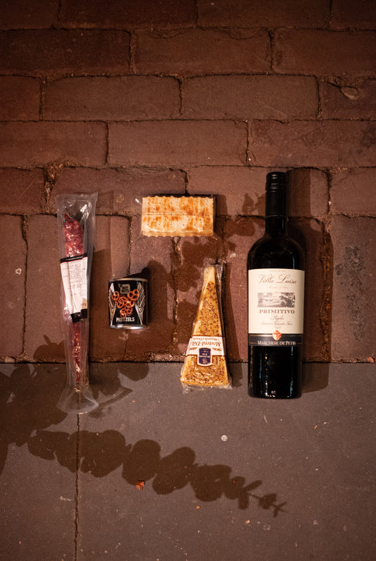 Lantaarndoos - gevuld met rode wijn